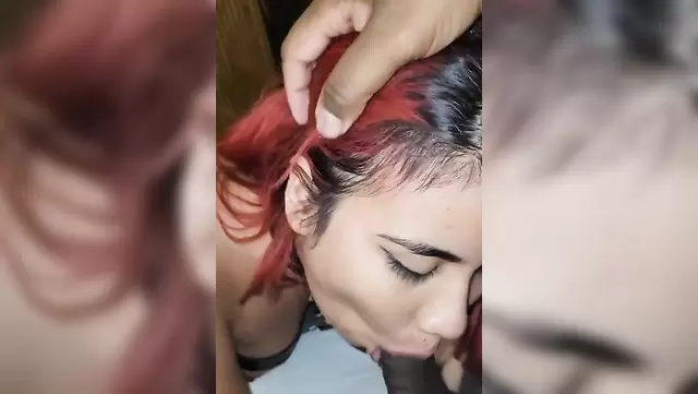 Mexican beauty gives her husband a doggy style blowjob after